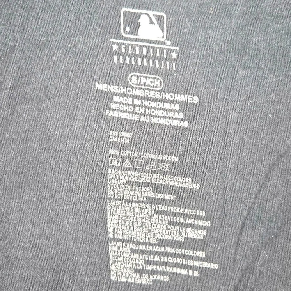 Houston Astros MLB T-Shirt Mens Sz S Cotton Navy Short Sleeve - Picture 4 of 4